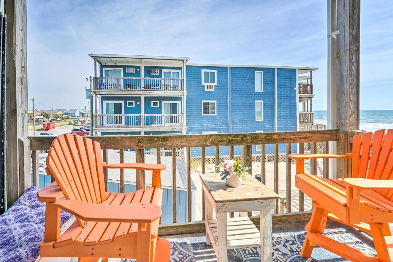 North Topsail Condo - Steps To Beach! 北托普塞尔海滩 外观 照片