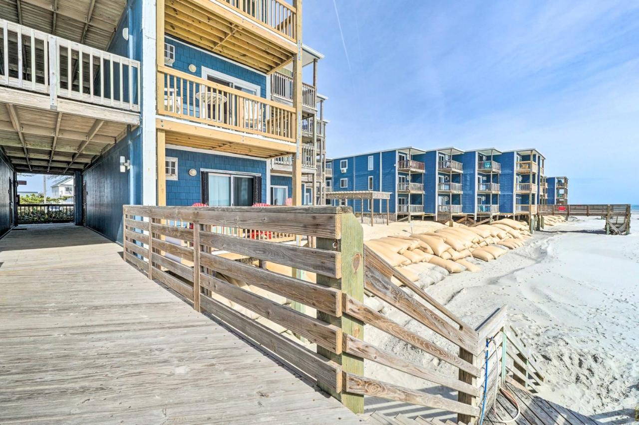 North Topsail Condo - Steps To Beach! 北托普塞尔海滩 外观 照片