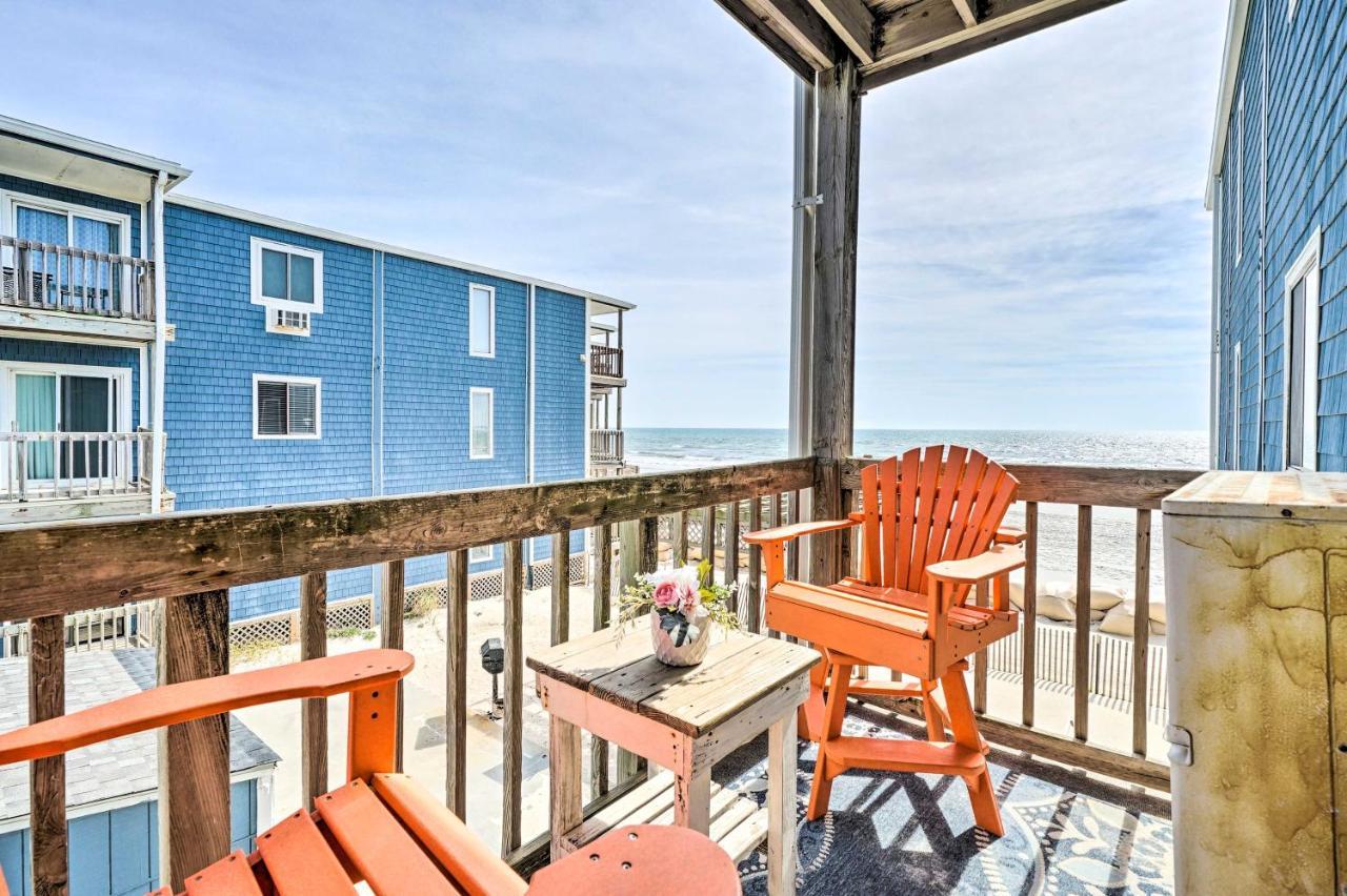 North Topsail Condo - Steps To Beach! 北托普塞尔海滩 外观 照片